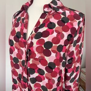 Nine West Silk Red and Black Dress